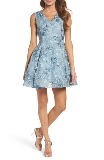 Women's True Decadence By Glamorous Embroidered Fit & Flare Dress