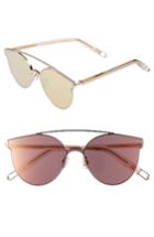 Women's Tilda Swinton X Gentle Monster Trick Of The Light 60mm Shield Sunglasses - Pink Mirror