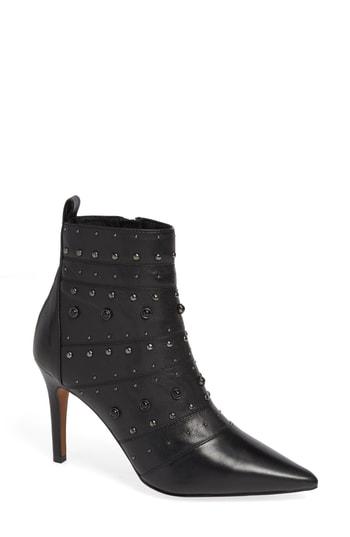 Women's Linea Paolo Nara Studded Bootie .5 M - Black