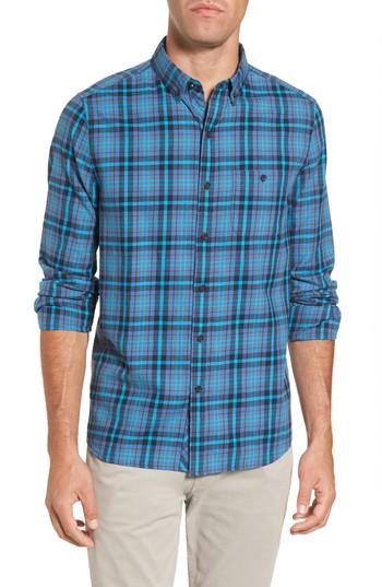Men's Michael Bastian Trim Fit Plaid Flannel Sport Shirt