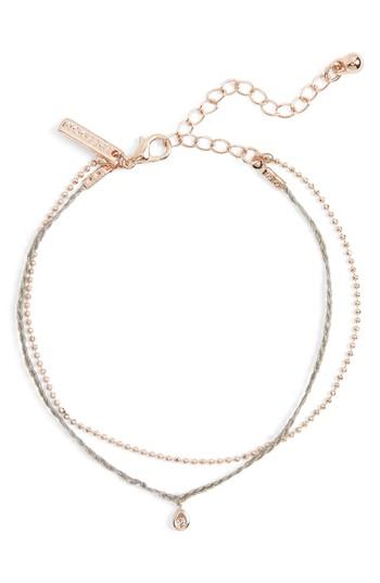 Women's Topshop Fine Thread Ball Layered Necklace
