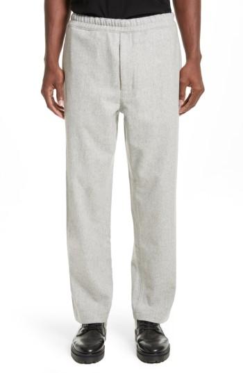 Men's Acne Studios Melange Wool Blend Trousers Eu - Grey
