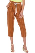Women's Astr The Label Neo Stripe Crop Pants - Orange