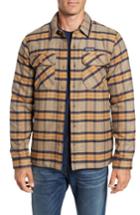 Men's Patagonia 'fjord' Flannel Shirt Jacket, Size - Beige