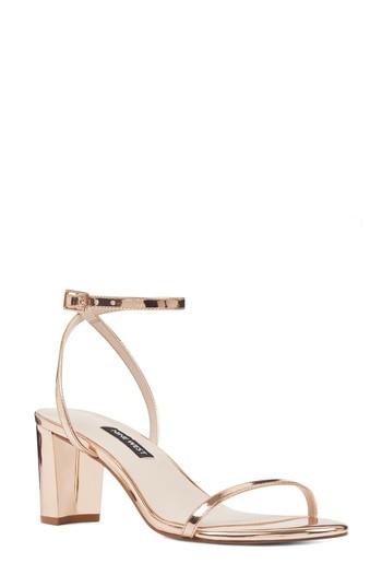 Women's Nine West Provein Strappy Sandal M - Pink
