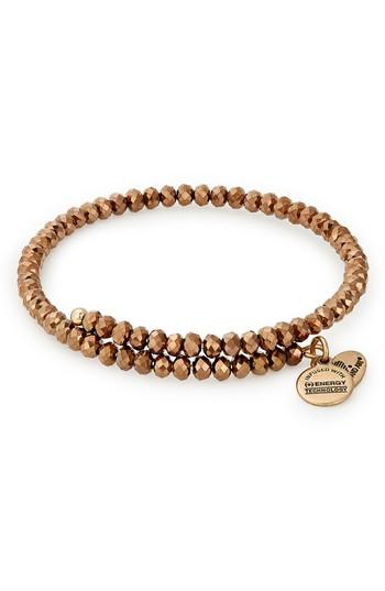 Women's Alex And Ani Brilliance Copper Spark Wrap Bracelet