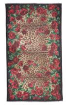 Women's Dolce & Gabbana Rose & Leopard Print Oblong Scarf, Size - Brown