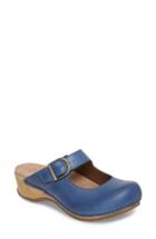Women's Dansko 'martina' Mary Jane Buckle Clog .5-6us / 36eu M - Blue