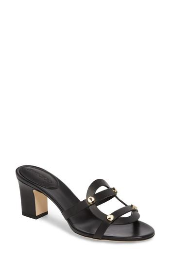 Women's Jimmy Choo Damaris Block Heel Sandal .5us / 34.5eu - Black