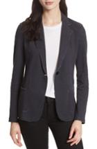 Women's Majestic Filatures One-button Cotton & Cashmere Blazer - Blue