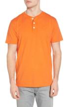 Men's Psycho Bunny Sunwash Henley T-shirt (xs) - Orange