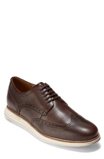 Men's Cole Haan Original Grand Wingtip .5 W - Black