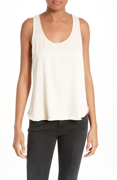 Women's Frame Satin Racerback Tank - Beige