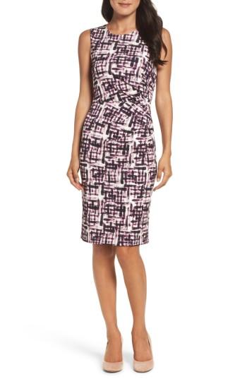 Women's Eliza J Jersey Sheath Dress - Purple