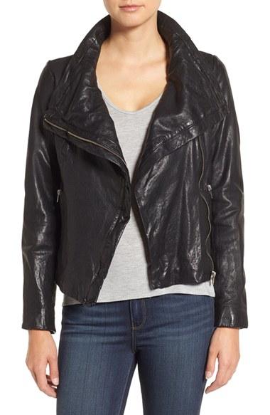 Women's Lamarque Funnel Neck Moto Jacket