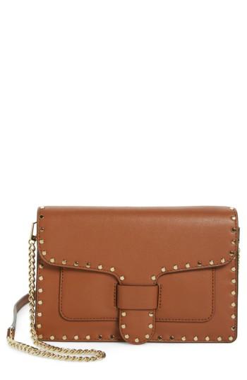 Rebecca Minkoff Medium Midnighter Leather Crossbody Bag - Brown
