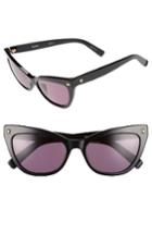 Women's Max Mara Fifties 54mm Cat Eye Sunglasses - Black