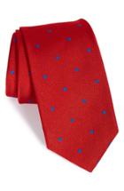 Men's Robert Talbott Dot Silk Tie, Size - Red