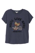 Women's Lucky Brand Woodstock Embroidered Tee