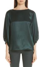 Women's Lafayette 148 New York Wynona Silk Charmeuse Blouse