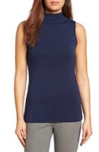 Women's Halogen Jersey Funnel Neck Top, Size - Blue