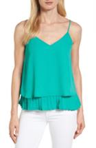 Women's Halogen Pleat Hem Camisole, Size - Green