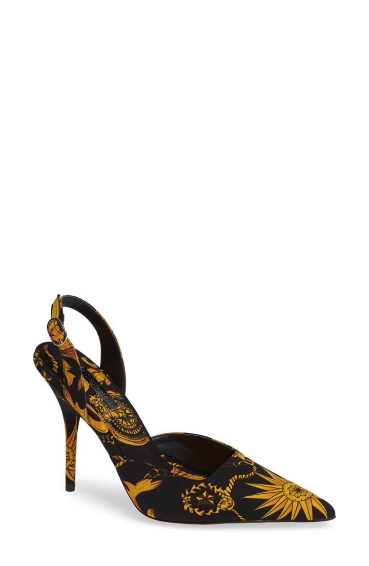 Women's Topshop Gastro Long Point Court Shoe .5us / 37eu M - Yellow