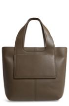 Victoria Beckham Apron Leather Tote - Green