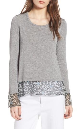 Women's Bailey 44 Taiko Lace Trim Top - Grey