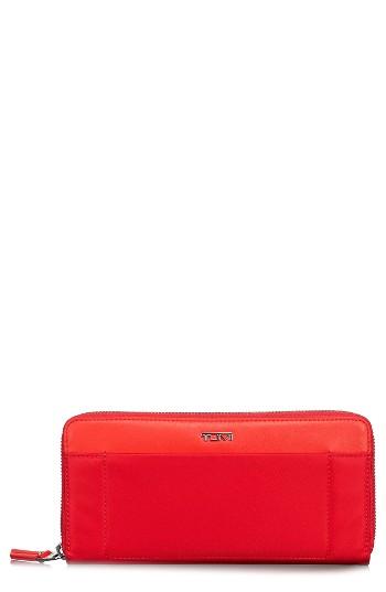 Women's Tumi Continental Zip Tech Wallet - Pink