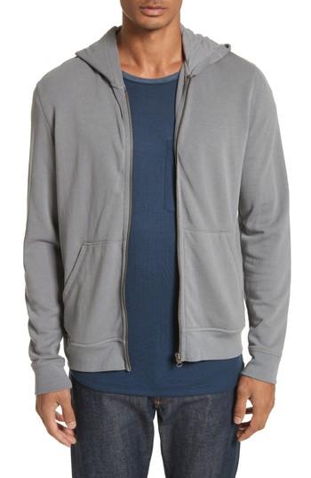 Men's Atm Anthony Thomas Melillo French Terry Zip Hoodie - Grey