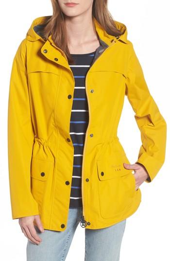 Women's Barbour Barometer Hooded Jacket Us / 14 Uk - Yellow
