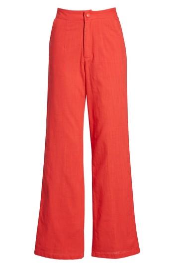 Women's Lioness Femme Fatale High Waist Pants - Red