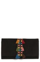 Shiraleah Twila Embroidered Faux Suede Clutch -
