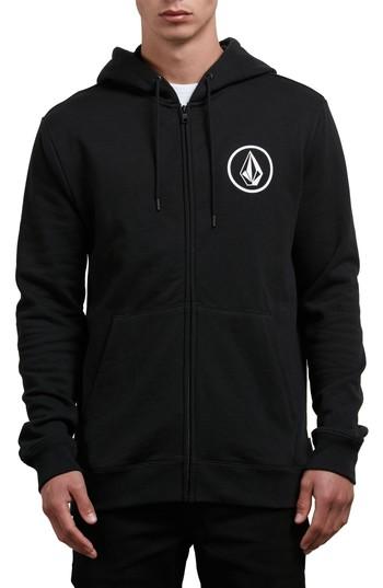 Men's Volcom Stone Zip Hoodie - Black