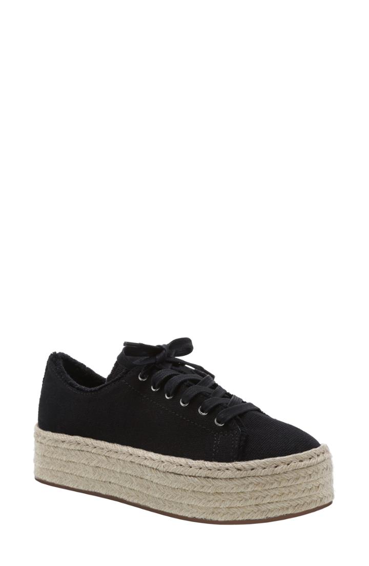 Women's Schutz Luana Espadrille Platform Sneaker M - Black