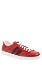 Men's Gucci 'new Ace' Sneaker Us / 7uk - Red
