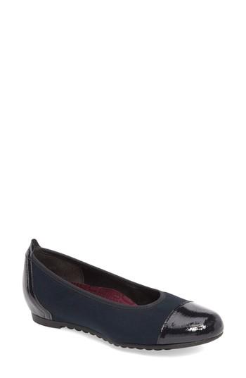 Women's Munro Henlee Cap Toe Flat .5 W - Blue