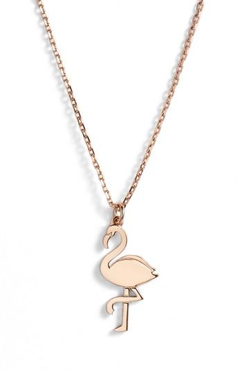 Women's Kate Spade New York By The Pool Flamingo Pendant Necklace