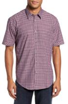 Men's Coastaoro Tomas Regular Fit Plaid Sport Shirt - Red