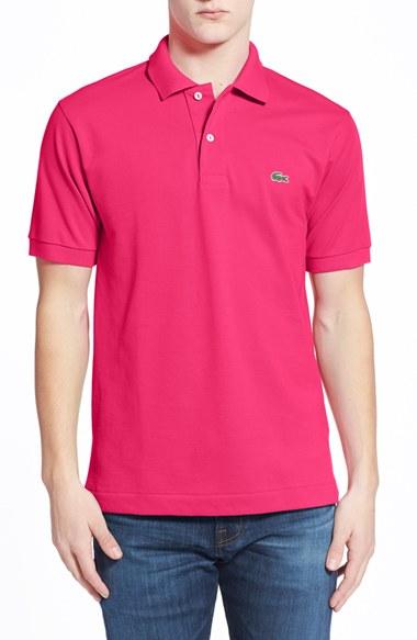 Men's Lacoste 'l1212' Pique Polo (s) - Pink
