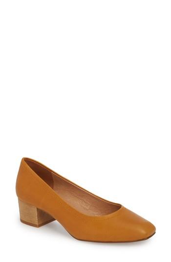 Women's Madewell Raquel Block Heel Pump M - Metallic