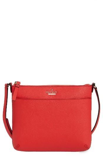 Kate Spade New York Cameron Street - Tenley Leather Crossbody Bag - Red