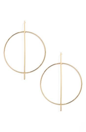 Women's Nordstrom Open Circle Frontal Hoop Earrings