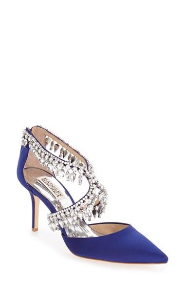 Women's Badgley Mischka 'glamour' Crystal Embellished Pointy Toe Pump
