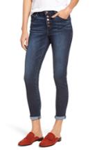 Women's Wit & Wisdom Button Fly Ankle Skinny Jeans - Blue