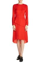 Women's Maje Tiered A-line Dress - Red