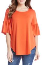 Women's Karen Kane Bell Sleeve Top - Orange