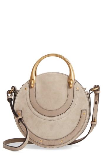 Chloe Small Pixie Top Handle Suede Satchel -