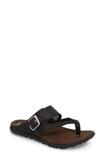 Women's Merrell Around Town Buckle Slide Sandal M - Black